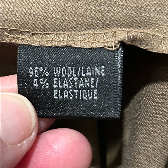 Lafayette 148 New York Classic Tan Trousers Size 10 - Picture 10 of 11